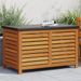Boîte de rangement de jardin 90x48x55 cm bois massif d'acacia - Photo n°1