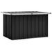 Boîte de rangement de jardin Anthracite 109x67x65 cm - Photo n°1