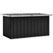Boîte de rangement de jardin Anthracite 129x67x65 cm - Photo n°1