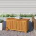 Boîte de rangement de jardin avec roues 113x50x58cm Bois acacia - Photo n°1