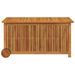 Boîte de rangement de jardin avec roues 113x50x58cm Bois acacia - Photo n°4