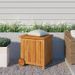 Boîte de rangement de jardin avec roues 60x50x58 cm Bois acacia - Photo n°1