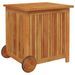 Boîte de rangement de jardin avec roues 60x50x58 cm Bois acacia - Photo n°3