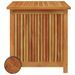 Boîte de rangement de jardin avec roues 60x50x58 cm Bois acacia - Photo n°4