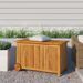 Boîte de rangement de jardin avec roues 90x50x58 cm Bois acacia - Photo n°1