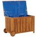 Boîte de rangement de jardin avec roues 90x50x58 cm Bois acacia - Photo n°6