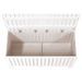 Boîte de rangement de jardin Blanc 115x49x60 cm Bois de pin - Photo n°8