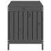 Boîte de rangement de jardin Gris 115x49x60 cm Bois de pin - Photo n°7