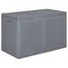 Boîte de rangement de jardin gris PP rotin 180 L - Photo n°1