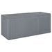 Boîte de rangement de jardin gris PP rotin 270 L - Photo n°1