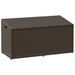 Boîte de rangement de jardin marron 110x50x58 cm résine tressée - Photo n°1