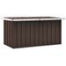 Boîte de rangement de jardin Marron 129x67x65 cm - Photo n°1