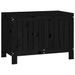 Boîte de rangement de jardin Noir 76x42,5x54 cm Bois massif pin - Photo n°5