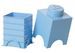 Boîte de rangement empilable à 1 plot Bleu ciel Lego - Photo n°2
