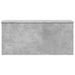 Boîte de rangement gris béton 100x42x46 cm bois d'ingénierie - Photo n°4