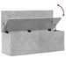 Boîte de rangement gris béton 102x35x35 cm bois d'ingénierie - Photo n°8