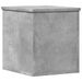 Boîte de rangement gris béton 30x35x35 cm bois d'ingénierie - Photo n°2