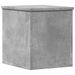 Boîte de rangement gris béton 30x35x35 cm bois d'ingénierie - Photo n°6