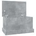 Boîte de rangement gris béton 50x30x28 cm bois d'ingénierie - Photo n°2