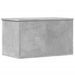 Boîte de rangement gris béton 60x35x35 cm bois d'ingénierie - Photo n°2