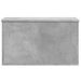 Boîte de rangement gris béton 60x35x35 cm bois d'ingénierie - Photo n°4