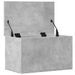 Boîte de rangement gris béton 60x35x35 cm bois d'ingénierie - Photo n°7