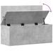 Boîte de rangement gris béton 90x35x35 cm bois d'ingénierie - Photo n°8