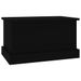 Boîte de rangement noir 50x30x28 cm bois d'ingénierie - Photo n°5