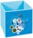 Boîte de rangement pliable tissu bleu imprimé Olaf Frozen - Photo n°1
