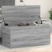Boîte de rangement sonoma gris 100x42x46 cm bois d'ingénierie - Photo n°1
