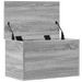 Boîte de rangement sonoma gris 60x35x35 cm bois d'ingénierie - Photo n°7