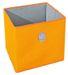 Boîte de rangement tissu orange et gris Widdo - Photo n°1