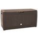 Boîte de stockage de jardin Marron 119x48x60 cm Polypropylène - Photo n°1