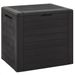 Boîte de stockage de jardin Marron 58,5x46x55 cm Polypropylène - Photo n°1
