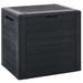 Boîte de stockage jardin Anthracite 58,5x46x55 cm Polypropylène - Photo n°1