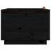 Boîtes de rangement et couvercles 3 pcs Noir Bois massif de pin - Photo n°8