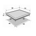 BRANDT BPI6310B - Table de cuisson induction - 3 zones - 4600W - L58 x P51cm - Revetement verre - Noir - Photo n°2