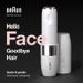 Braun Face Mini FS1000 Rasoir Visage éléctrique pour femme - Doux pour la peau - Fonction Smart Light - Blanc - Photo n°1