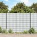 Brises-vues de jardin 10 pcs gris clair 252,5x19 cm PVC - Photo n°1