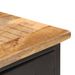 Buffet 110x30x65 cm Bois de manguier massif brut et acier - Photo n°5