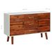 Buffet 110x35x70 cm Bois d'acacia massif et MDF - Photo n°7