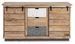 Buffet 2 portes 3 tiroirs VINTA – bois massif de manguier – 150 x 38 cm - Photo n°1