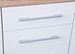 Buffet 2 portes 4 tiroirs bois chêne clair et blanc Babou 155 cm - Photo n°7