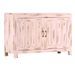 Buffet 2 portes manguier massif rose pâle Caree - Photo n°1