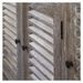 Buffet 2 tiroirs 4 portes bois exotique massif gris Miela - Photo n°5