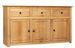 Buffet 3 portes 3 tiroirs en bois de pin massif Autika 135 cm – Élégance rustique et praticité - Photo n°9