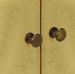 Buffet 3 portes manguier massif clair et métal doré Sky - Photo n°5