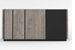 Buffet 3 portes style vintage bois clair et acier noir Naples 180 cm - Photo n°5