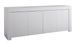 Buffet 4 portes bois laqué blanc mat Napan L 210 cm - Photo n°1
