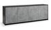 Buffet 4 portes bois mélaminé noir et béton Luxot L 238 cm - Photo n°1